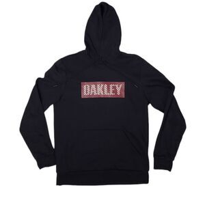 OAKLEY black custom fit logo spellout hooded sweatshirt hoodie S‎